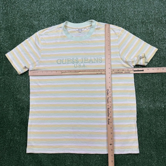 Asap Rocky x Guess Graphic T Shirt Men's Size M Yellow Green Streetwear Rap Tee - Picture 5 of 7